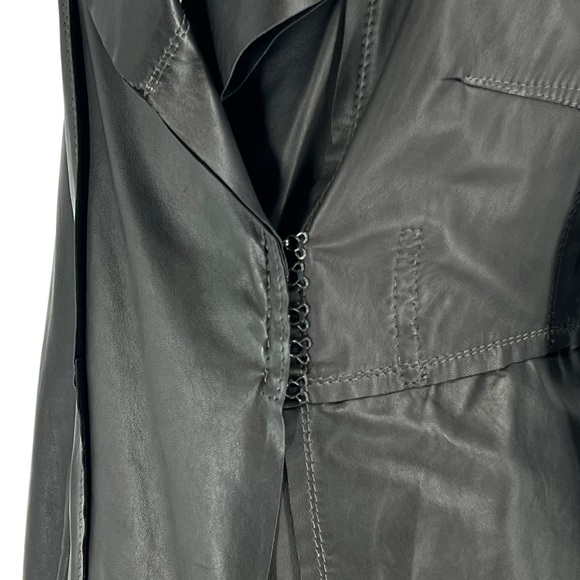 GIMO'S Women's Lightweight Leather Jacket EU 46 - Picture 4 of 12